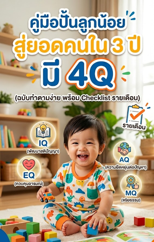 คู่มือปั้นลูกน้อยสู่ยอดคน ใน 3 ปี มี 4Q