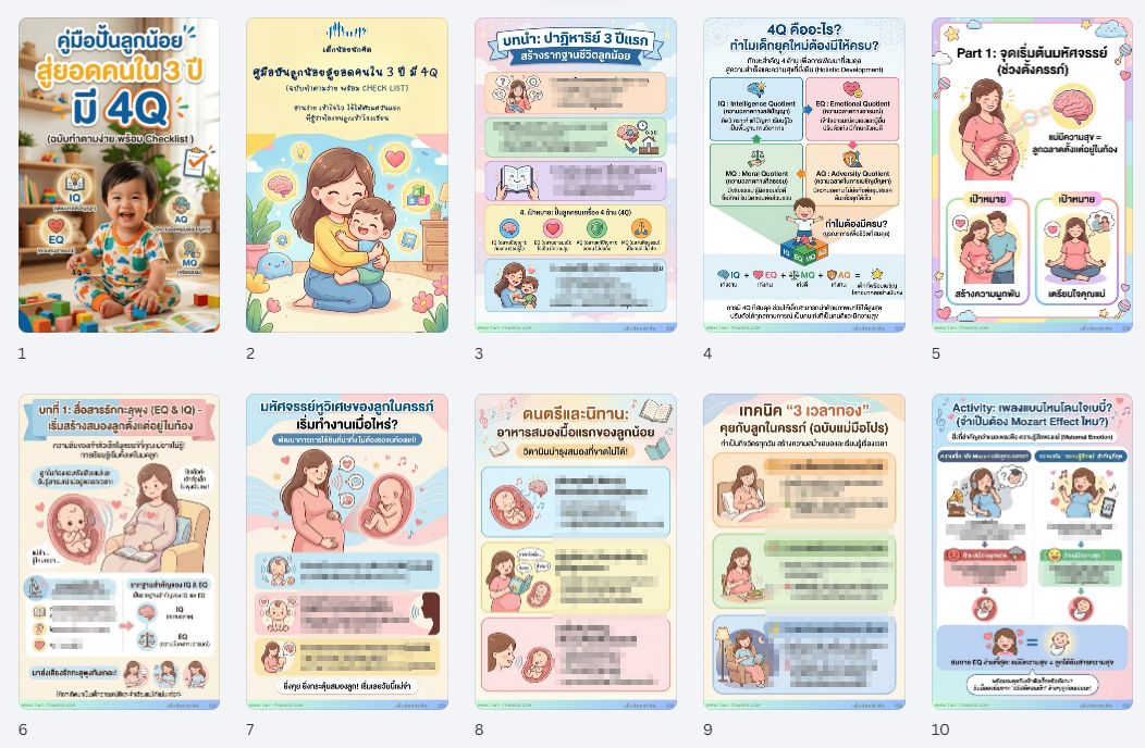 ตัวอย่างเนื้อหา E-Book ฉบับ Infographic